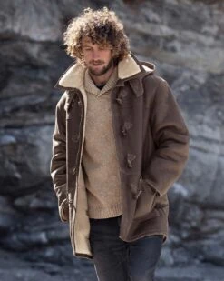 Men's Shearling Celtic Duffle Coat