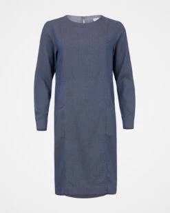 Twill Knee Length Shift Dress -Celtic And Cos 142354