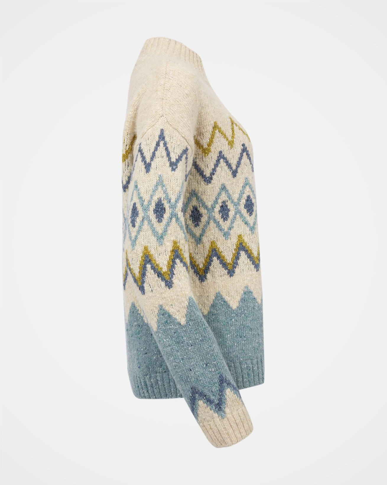 Donegal Zig Zag Mock Neck Sweater 6 Donegal Zig Zag Mock Neck Sweater - Image 6