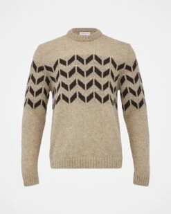 Men's Shetland Chevron Sweater 10 Men's Shetland Chevron Sweater -Celtic And Cos 144185