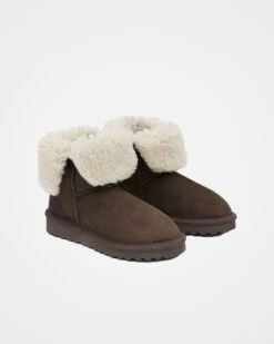 Fold Down Shearling Boots -Celtic And Cos 144307