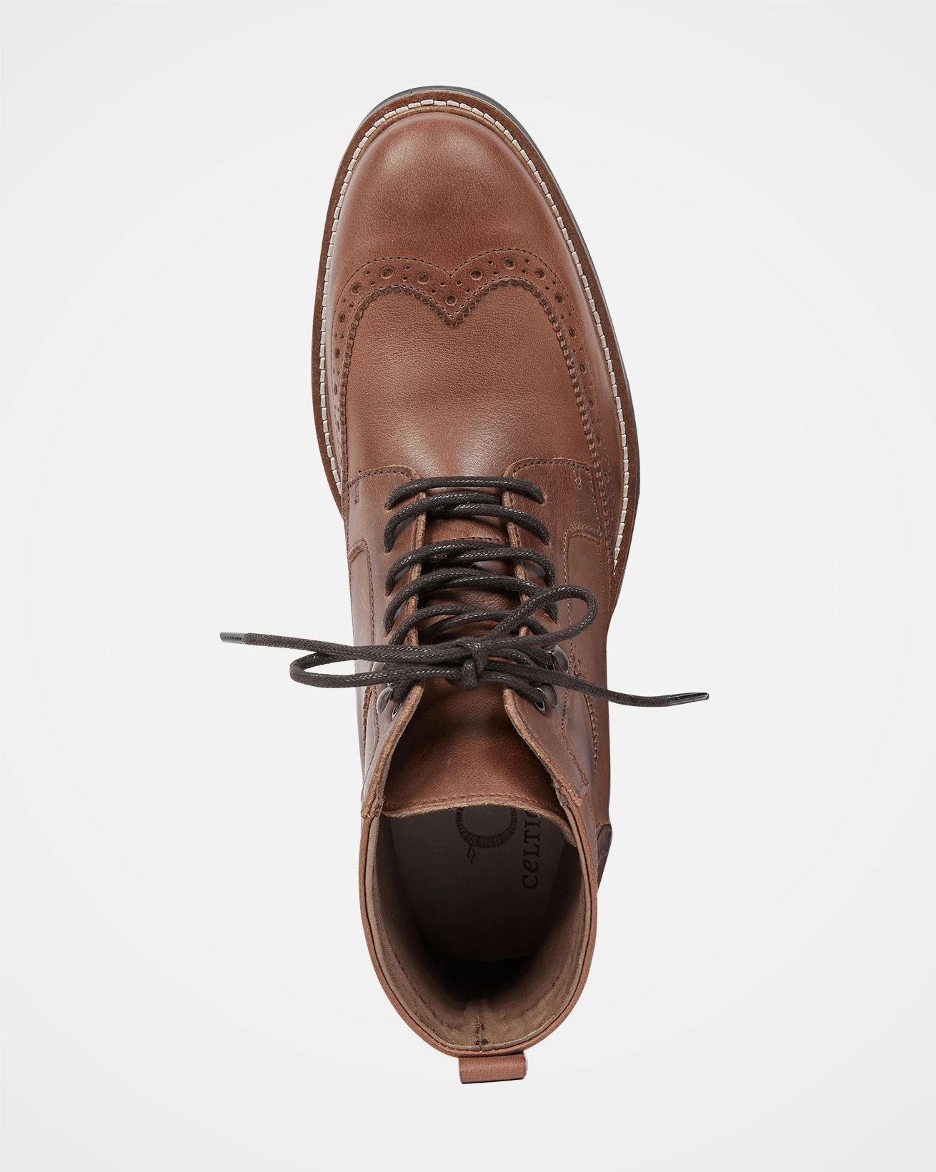 Men's Lace Up Brogue Boots 5 Men's Lace Up Brogue Boots - Image 5