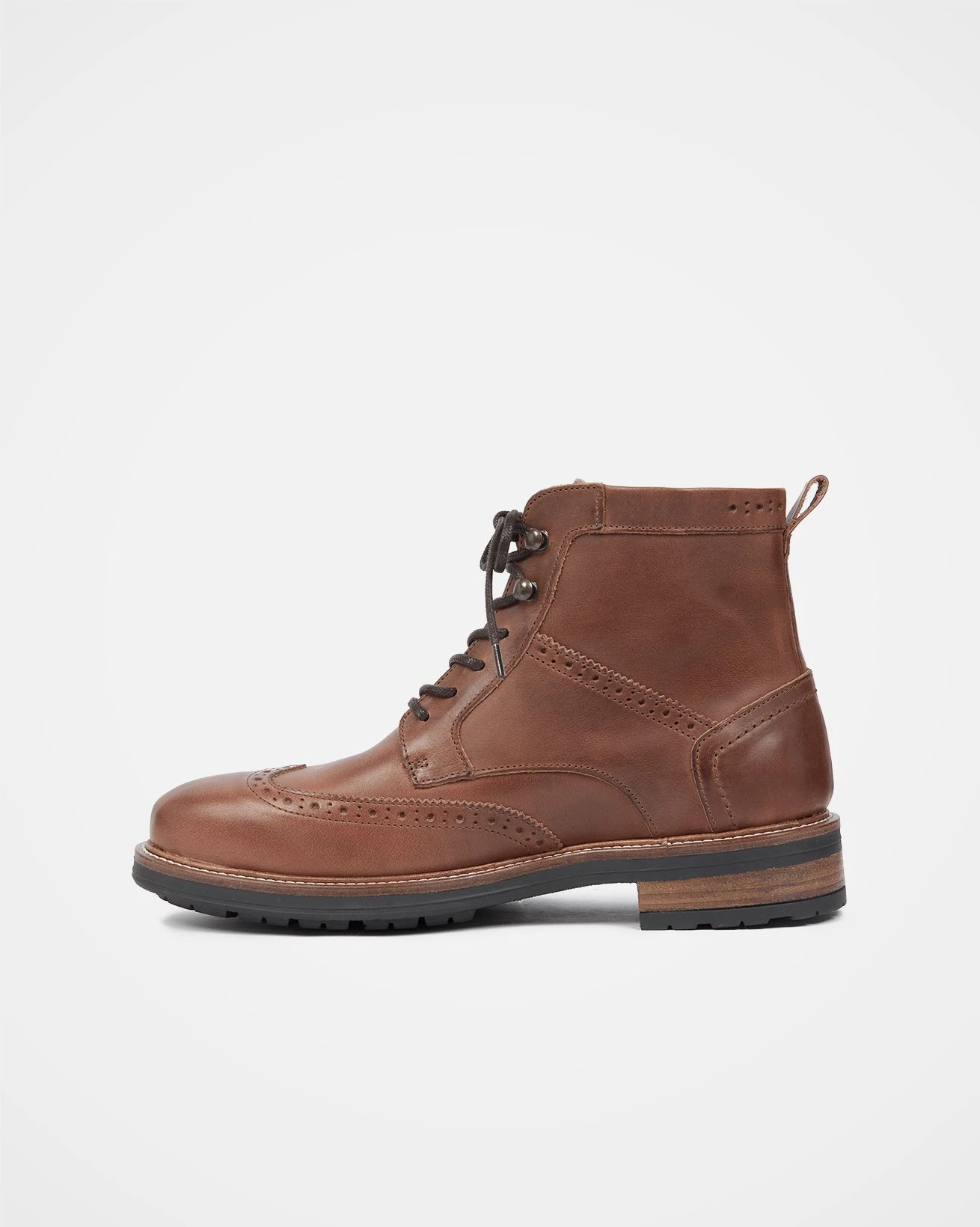 Men's Lace Up Brogue Boots 3 Men's Lace Up Brogue Boots - Image 3