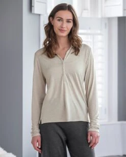 Long Sleeve Polo Top