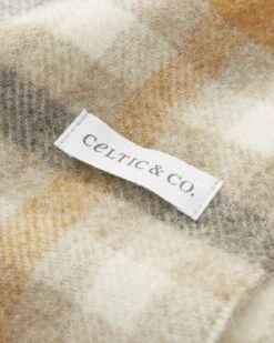 Shetland Wool Check Throw -Celtic And Cos 148703