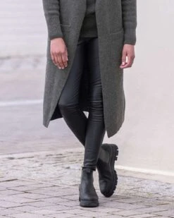 Stretch Leather Leggings