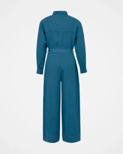 Pure Linen Long Sleeve Jumpsuit 9 Pure Linen Long Sleeve Jumpsuit -Celtic And Cos 158450
