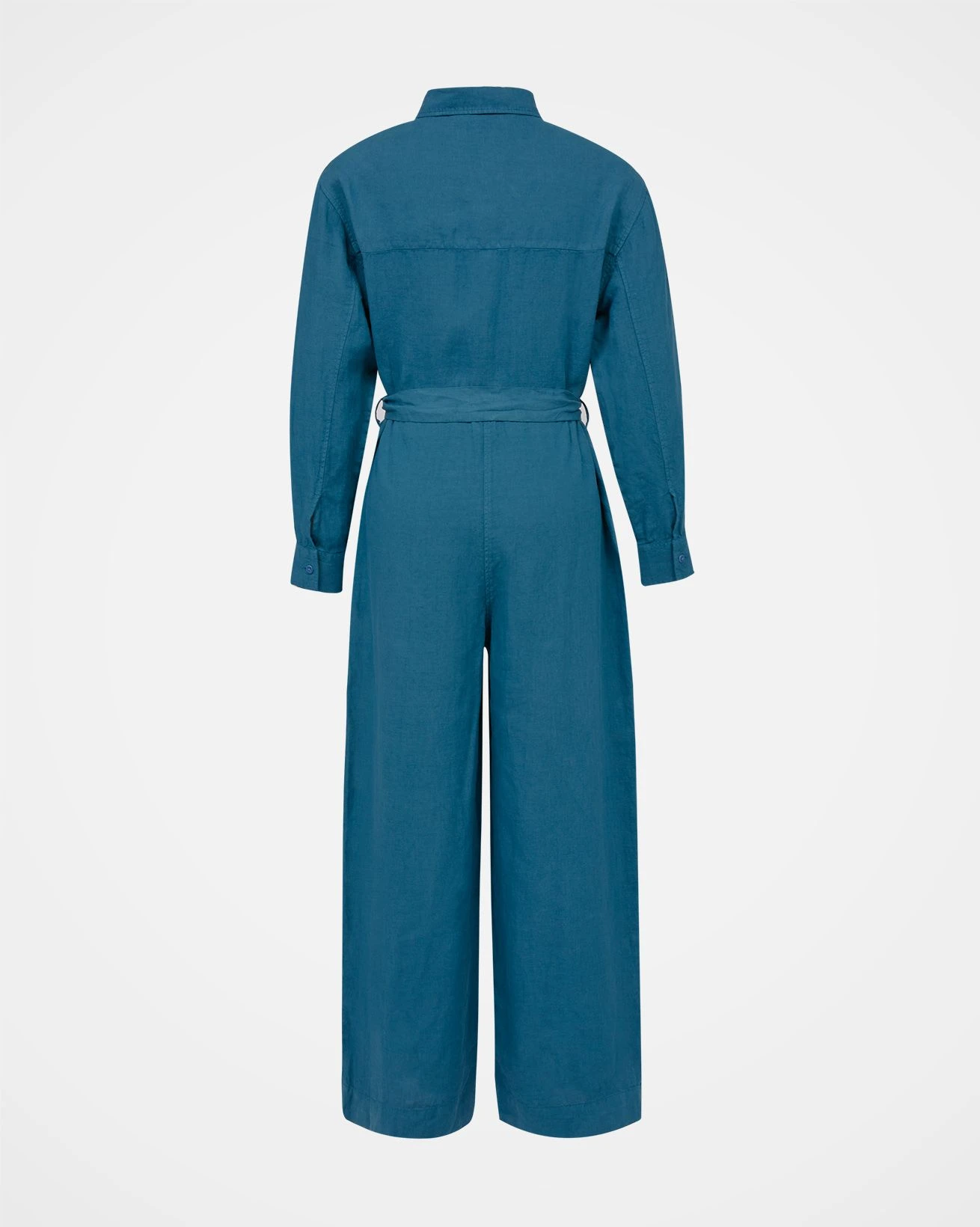 Pure Linen Long Sleeve Jumpsuit 3 Pure Linen Long Sleeve Jumpsuit - Image 3