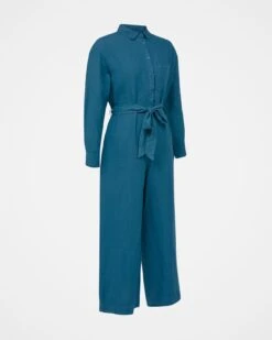 Pure Linen Long Sleeve Jumpsuit 10 Pure Linen Long Sleeve Jumpsuit -Celtic And Cos 158455