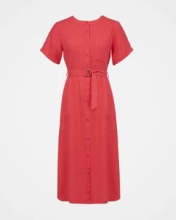 Linen Button Through Dress -Celtic And Cos 158481