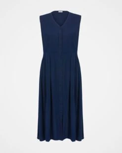 Sleeveless Button Through Midi Dress -Celtic And Cos 158756