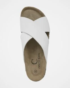 Nubuck Crossover Slides -Celtic And Cos 158856