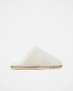 Teddy Shearling Mule Slippers -Celtic And Cos 161685