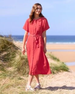 Linen Button Through Dress -Celtic And Cos 166897