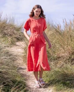 Linen Button Through Dress -Celtic And Cos 166898