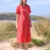 Linen Button Through Dress