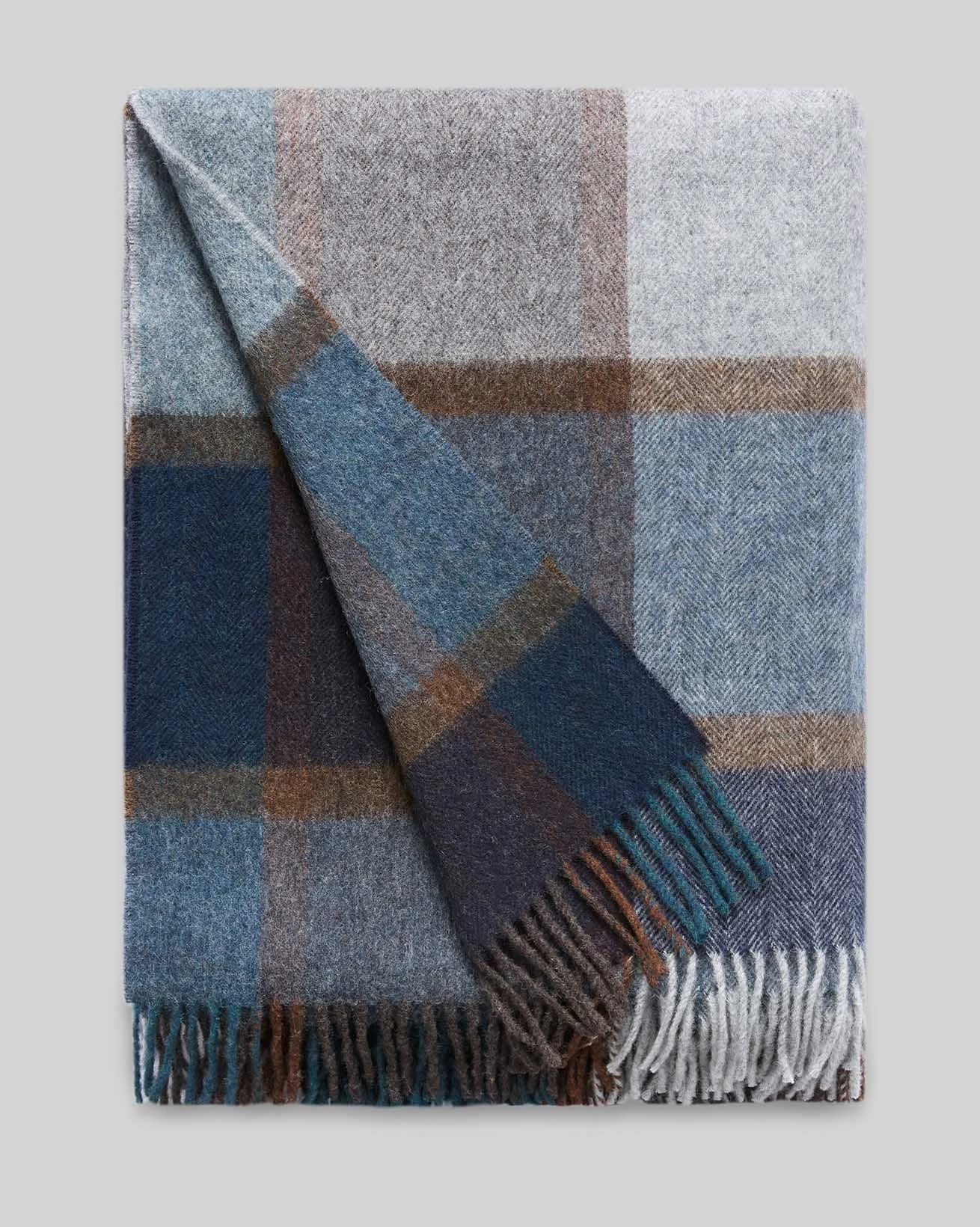 Merino Lambswool Check Throw 1 Merino Lambswool Check Throw