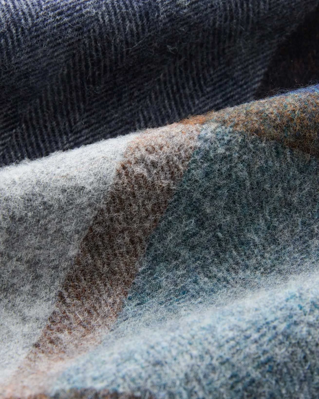 Merino Lambswool Check Throw 4 Merino Lambswool Check Throw - Image 4