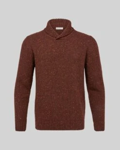 Men's Donegal Shawl Collar Sweater -Celtic And Cos 172689