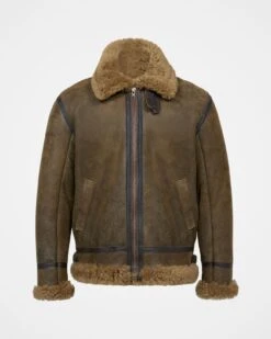 Men's Shearling Classic Aviator Jacket 11 Men's Shearling Classic Aviator Jacket -Celtic And Cos 172693