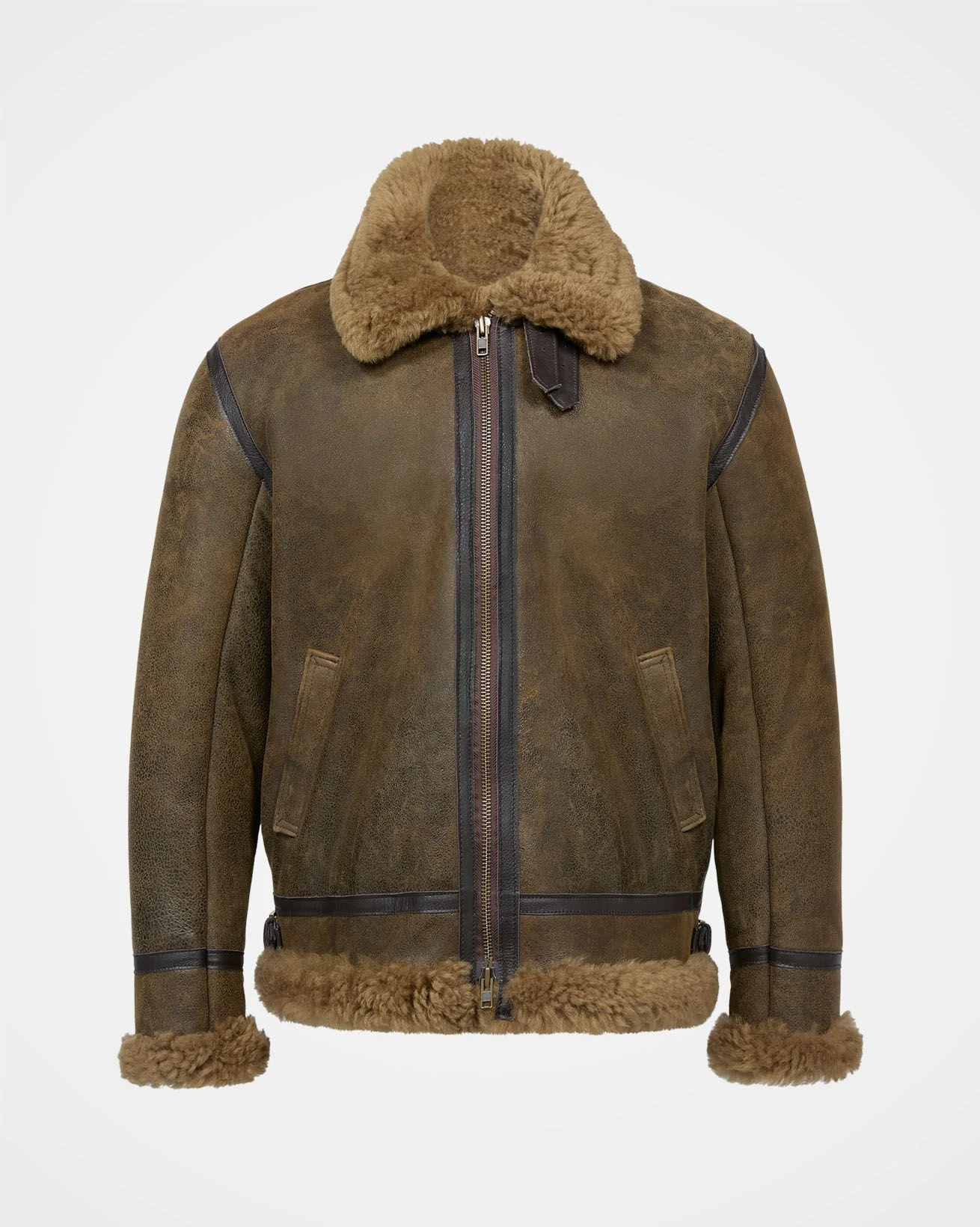 Men's Shearling Classic Aviator Jacket 3 Men's Shearling Classic Aviator Jacket - Image 3