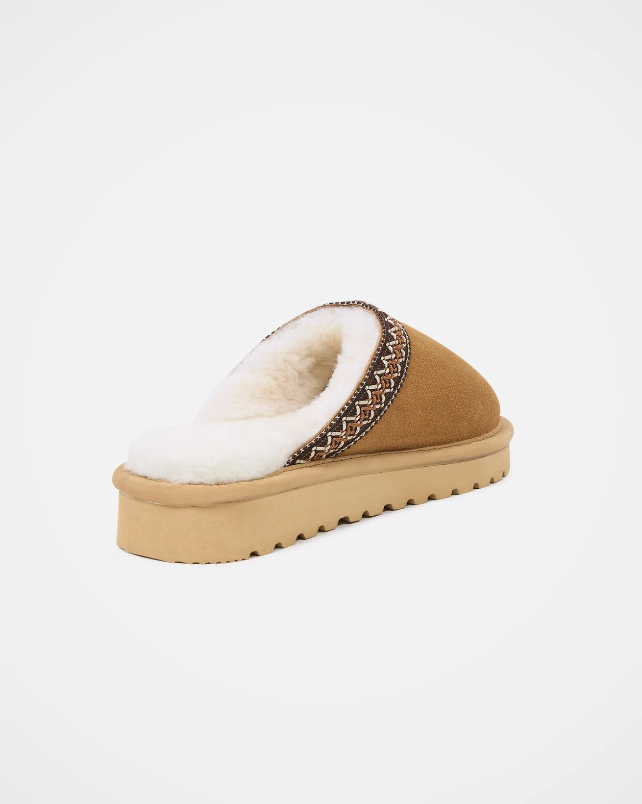 Braid Trim Shearling Clog 5 Braid Trim Shearling Clog - Image 5