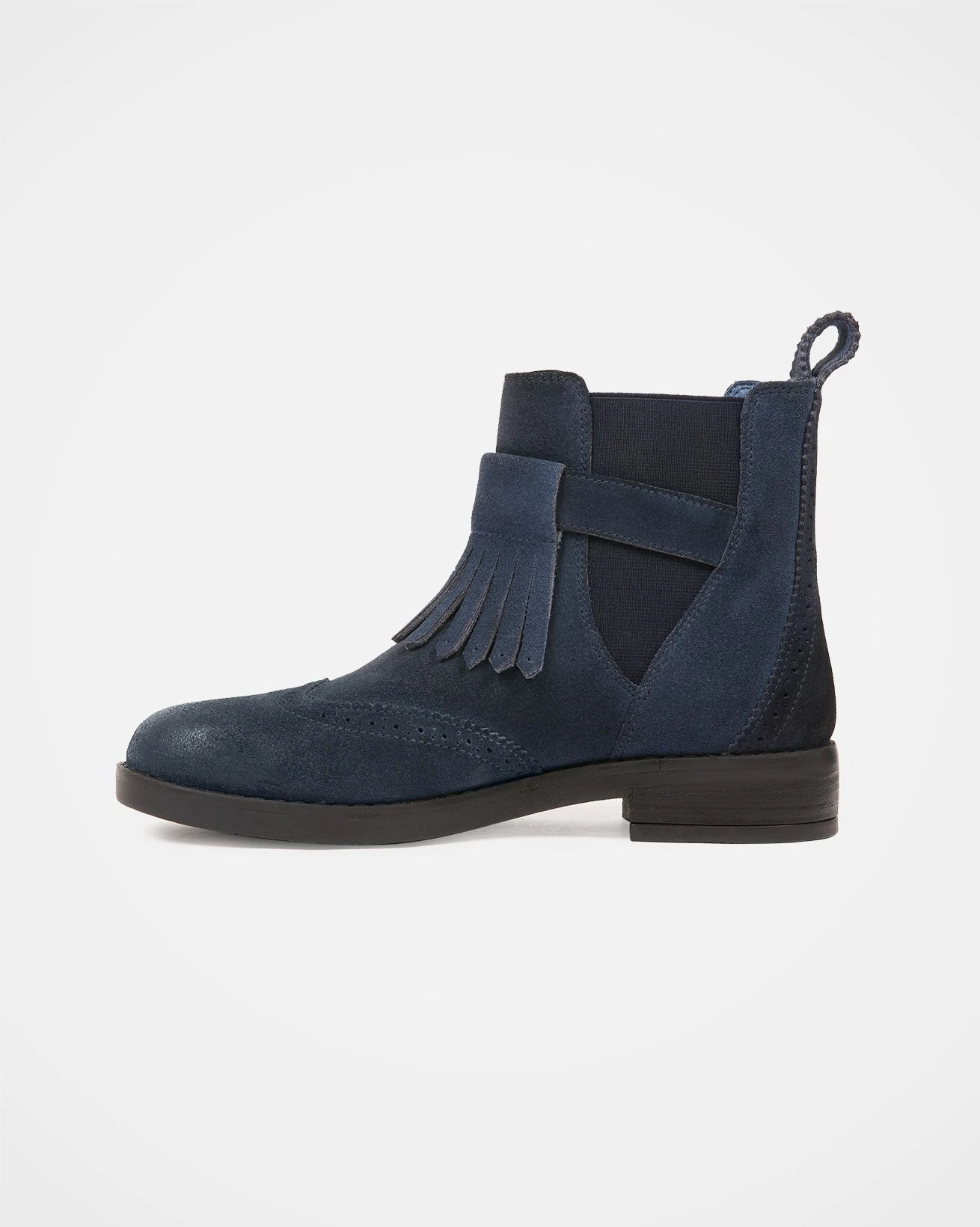Brogued Strap Detail Chelsea Boots 5 Brogued Strap Detail Chelsea Boots - Image 5