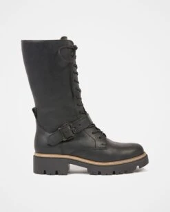 Strap Detail Mid Calf Boots -Celtic And Cos 173761