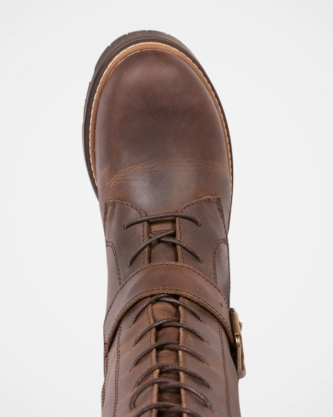 Knee High Strap Detail Lace Up Boots 5 Knee High Strap Detail Lace Up Boots - Image 5