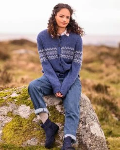 Fair Isle Crew Neck Cardigan 9 Fair Isle Crew Neck Cardigan -Celtic And Cos 174342