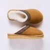 Braid Trim Shearling Clog