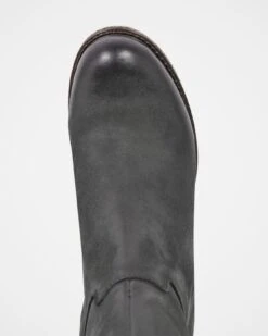 Crepe Block Heel Ankle Boots -Celtic And Cos 176665