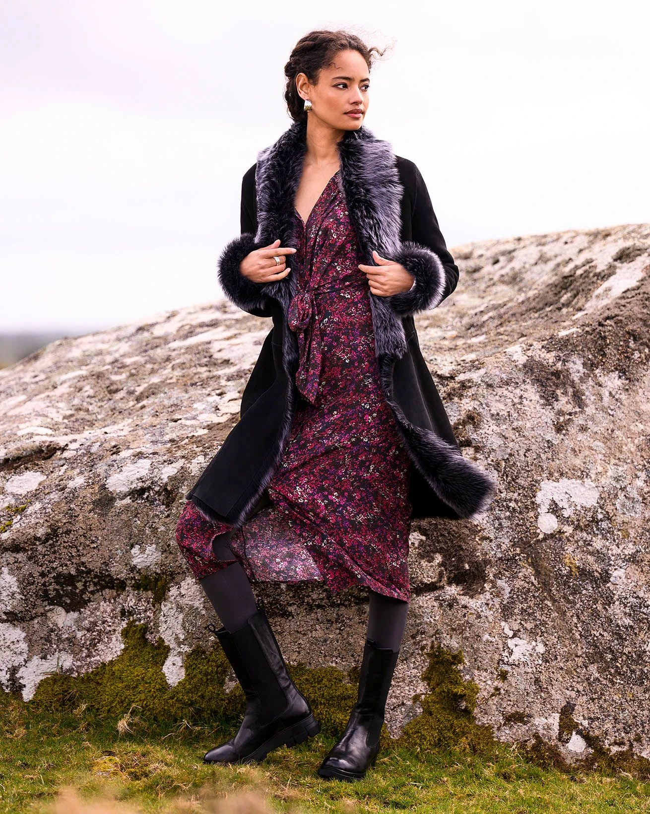 Tie Front Midi Shirt Dress 2 Tie Front Midi Shirt Dress - Image 2