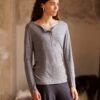 Long Sleeve Henley Top