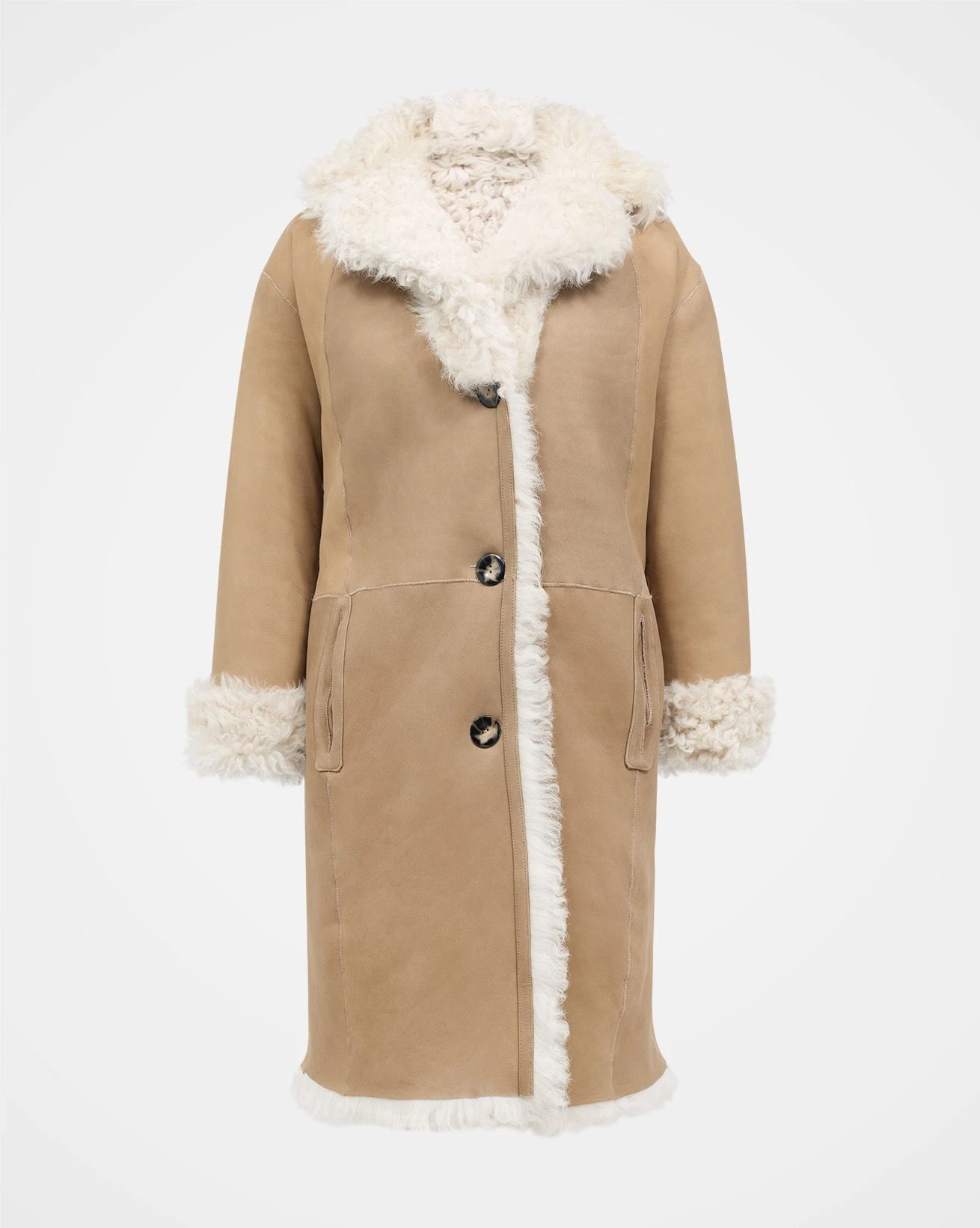 Reversible Curly Toscana Coat 4 Reversible Curly Toscana Coat - Image 4