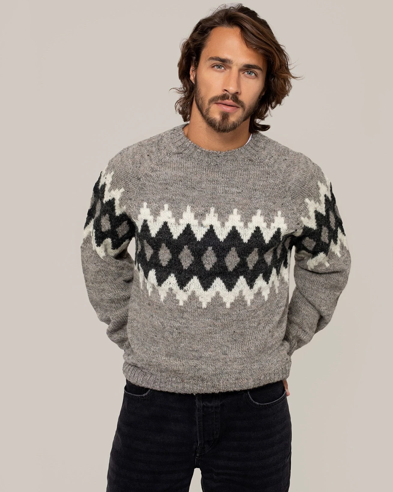 Men's British Fair Isle Sweater 1 Men's British Fair Isle Sweater
