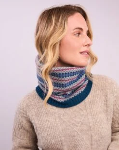 Lambswool Fair Isle Snood -Celtic And Cos 182149