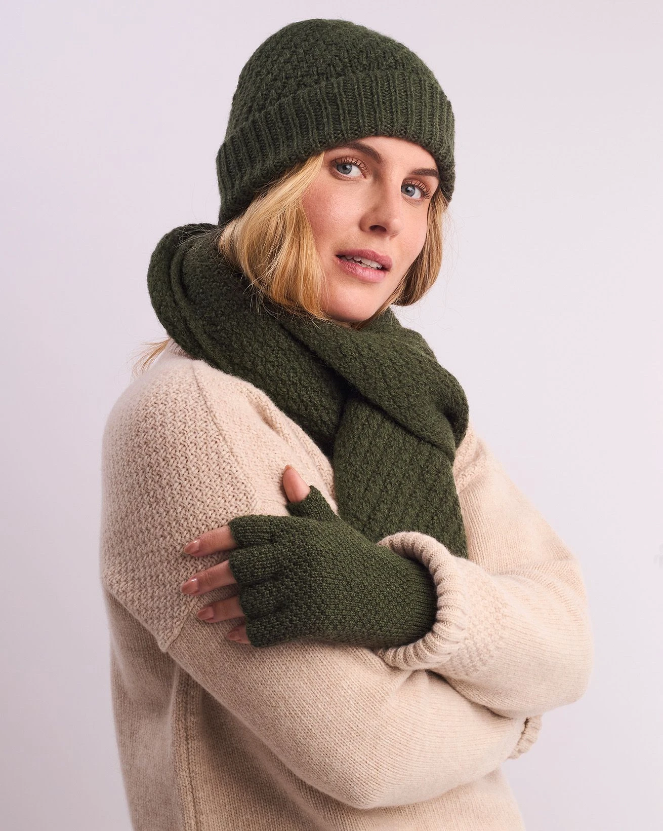 British Gansey Stitch Scarf 4 British Gansey Stitch Scarf - Image 4