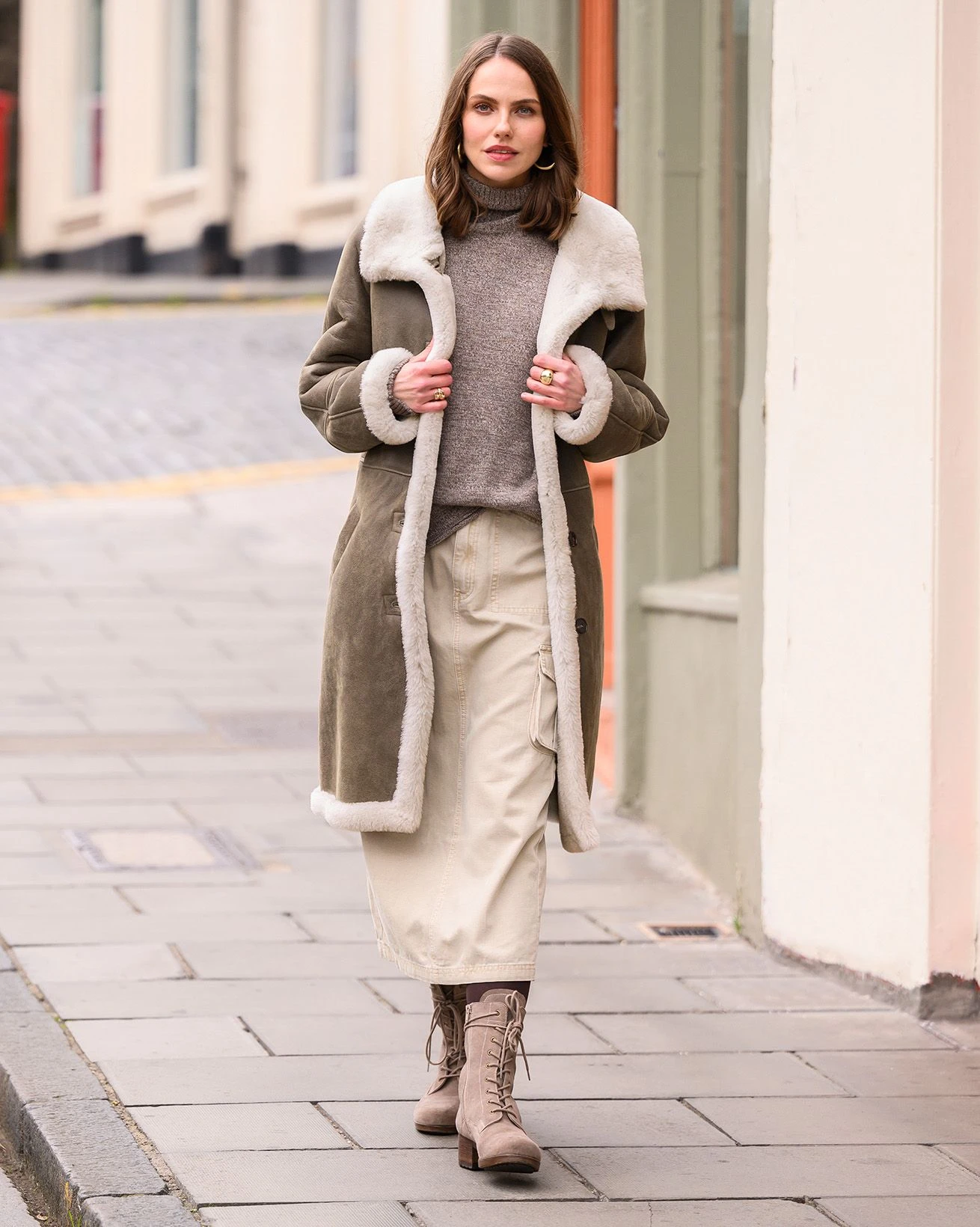 Classic Shearling Overcoat 2 Classic Shearling Overcoat - Image 2