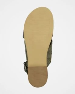 Leather Woven Crossover Sandals -Celtic And Cos 186239