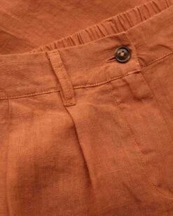 Linen Barrel Leg Pleat Detail Pants -Celtic And Cos 186287