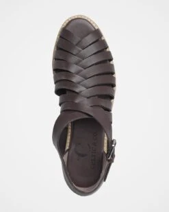 Woven Peep Toe Sandals -Celtic And Cos 187320