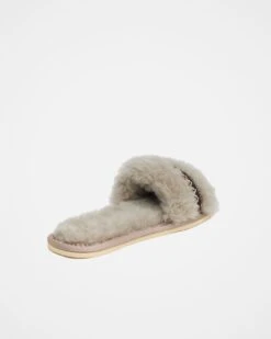 Braid Trim Shearling Slide 9 Braid Trim Shearling Slide -Celtic And Cos 187609