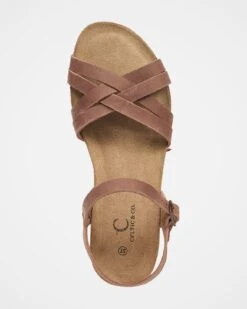 Multistrap Open Toe Flat Sandals -Celtic And Cos 187612