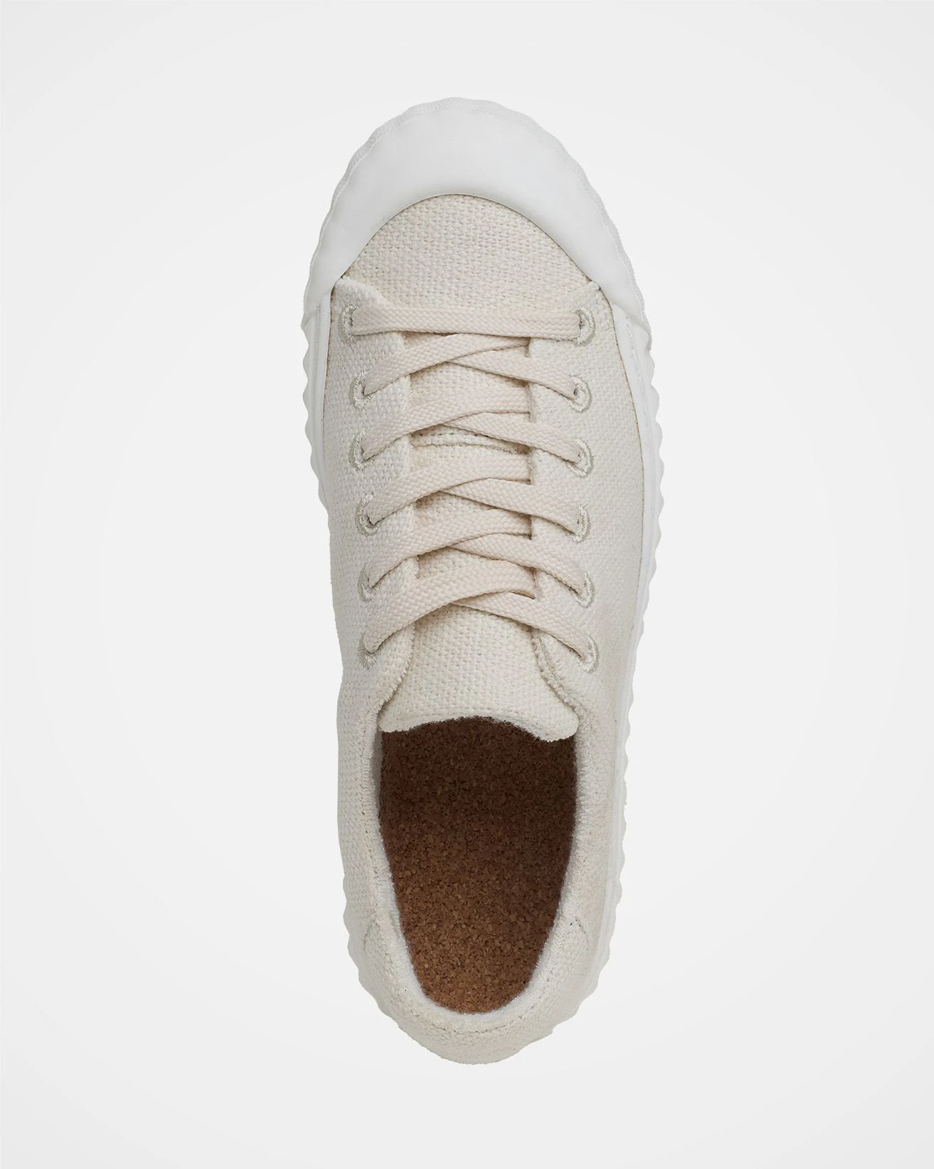 Lace Up Recycled Canvas Low Top Sneakers 6 Lace Up Recycled Canvas Low Top Sneakers - Image 6