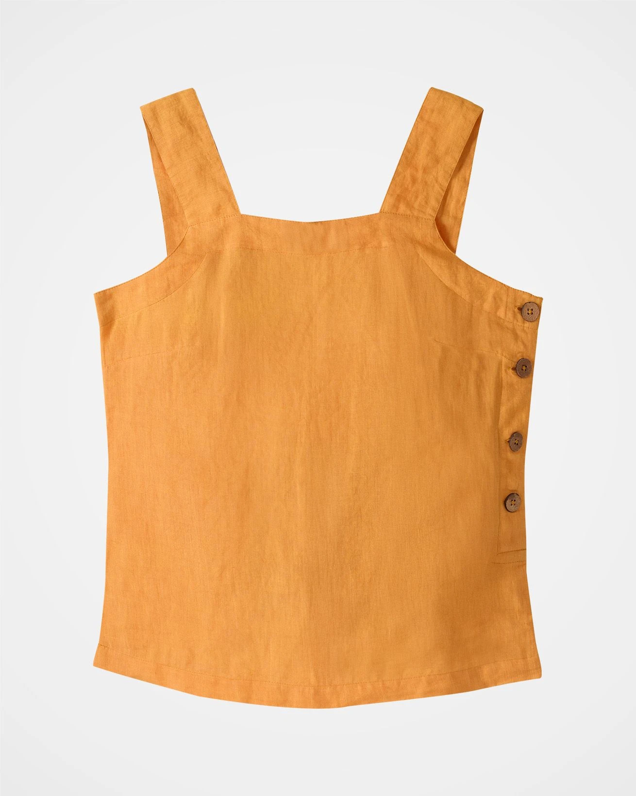 Pure Linen Button Detail Top 3 Pure Linen Button Detail Top - Image 3