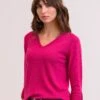 Fine Knit Merino V Neck Sweater