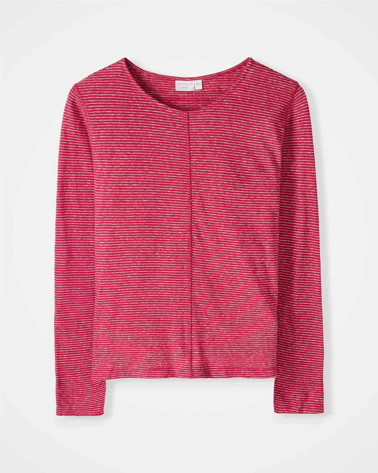 Linen Blend Long Sleeve T Shirt 2 Linen Blend Long Sleeve T Shirt - Image 2