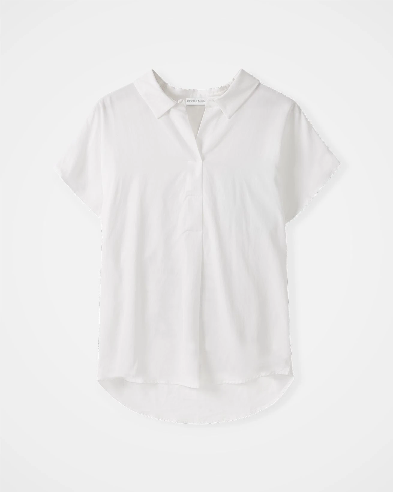 Linen Blend Grown On Short Sleeve Relaxed Blouse 4 Linen Blend Grown On Short Sleeve Relaxed Blouse - Image 4