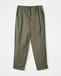 Linen Blend Casual Tapered Leg Pants -Celtic And Cos 190295